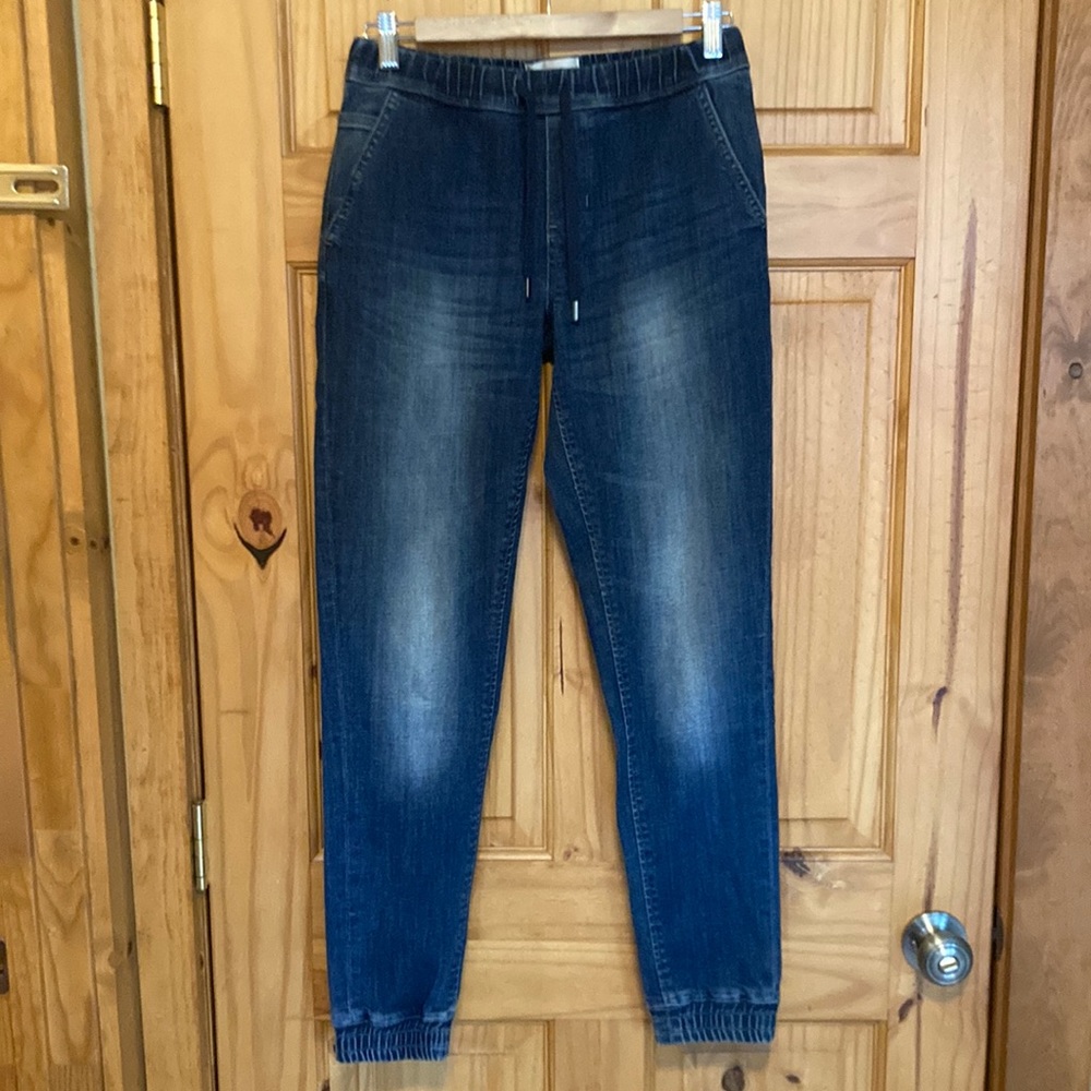 Dish denim joggers